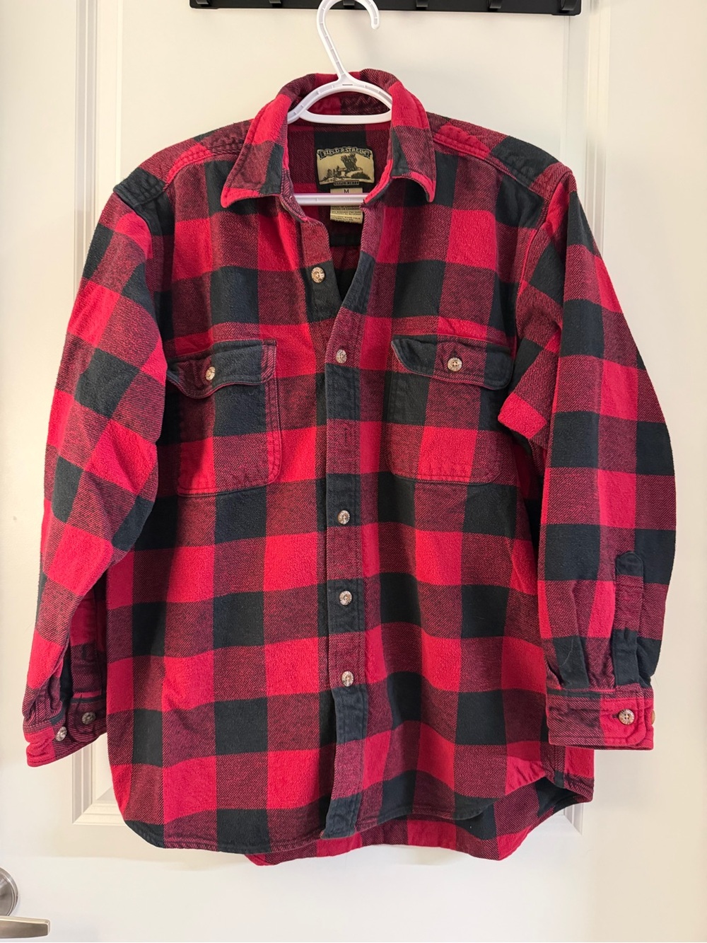Field & Stream Flannel Red & Black, Men’s Medium